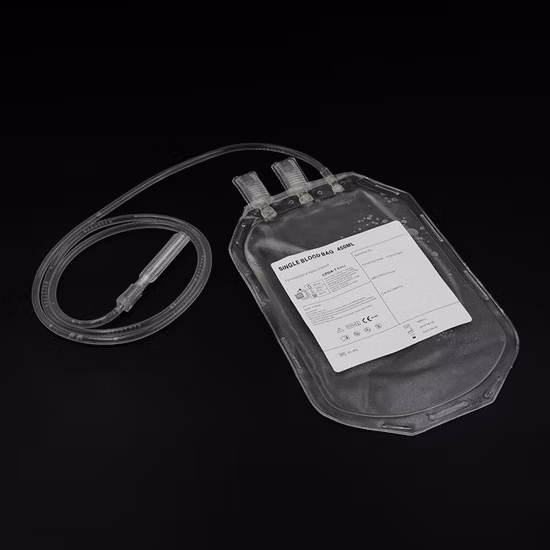 Bolsas de sangre desechables con anticoagulante para transfusión de sangre